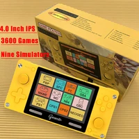 a380 retro video game console portable game player 4 0 inch ips screen handheld game console built in 3600 games for psp n64