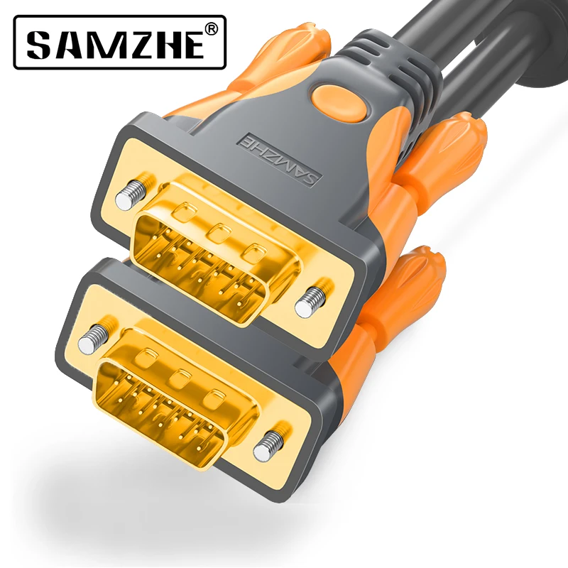 SAMZHE 1080P VGA кабель с позолоченным разъемом 1 5 м 2 3 для компьютера проектор экран