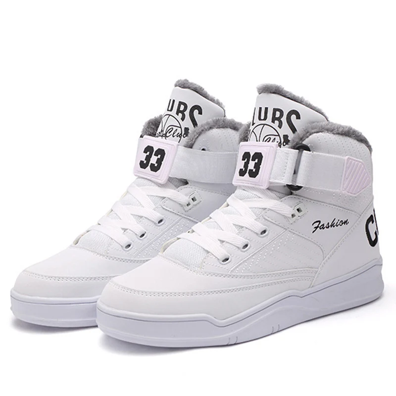 Зима 2019 теплые мужские зимние ботинки высокие меховые модные бархатные