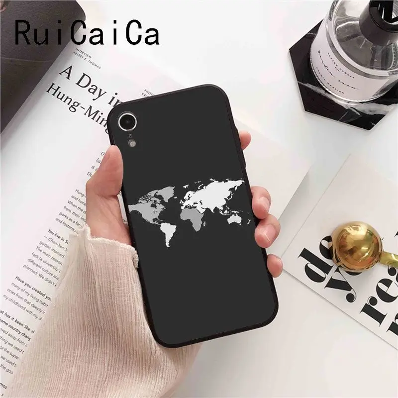 Ruicaica карта мира самолет путешествия DIY роскошный высококачественный защитный