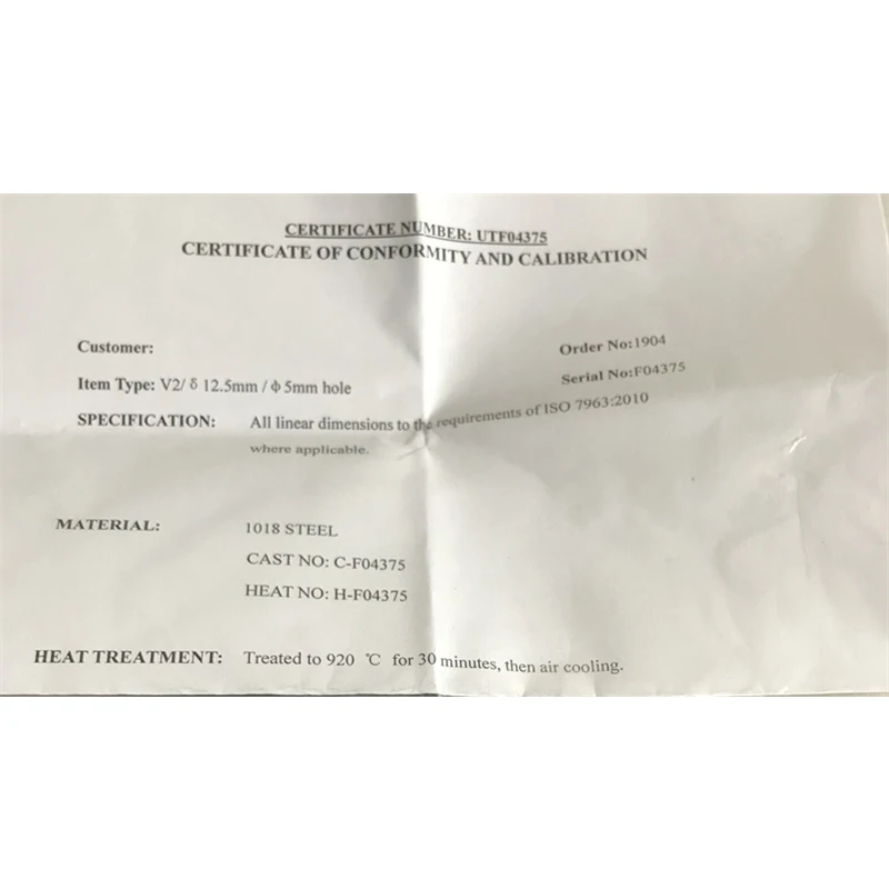 Новый калибровочный испытательный блок V2 Быстрая доставка/Высококачественный