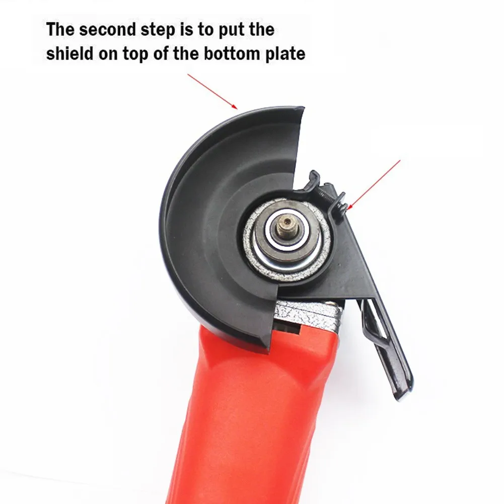 

1pc Angle Grinder Base Metal Bracket Protector Shield Balance Holder Wheel Guard Variable Cutting Machine Conversion Tool
