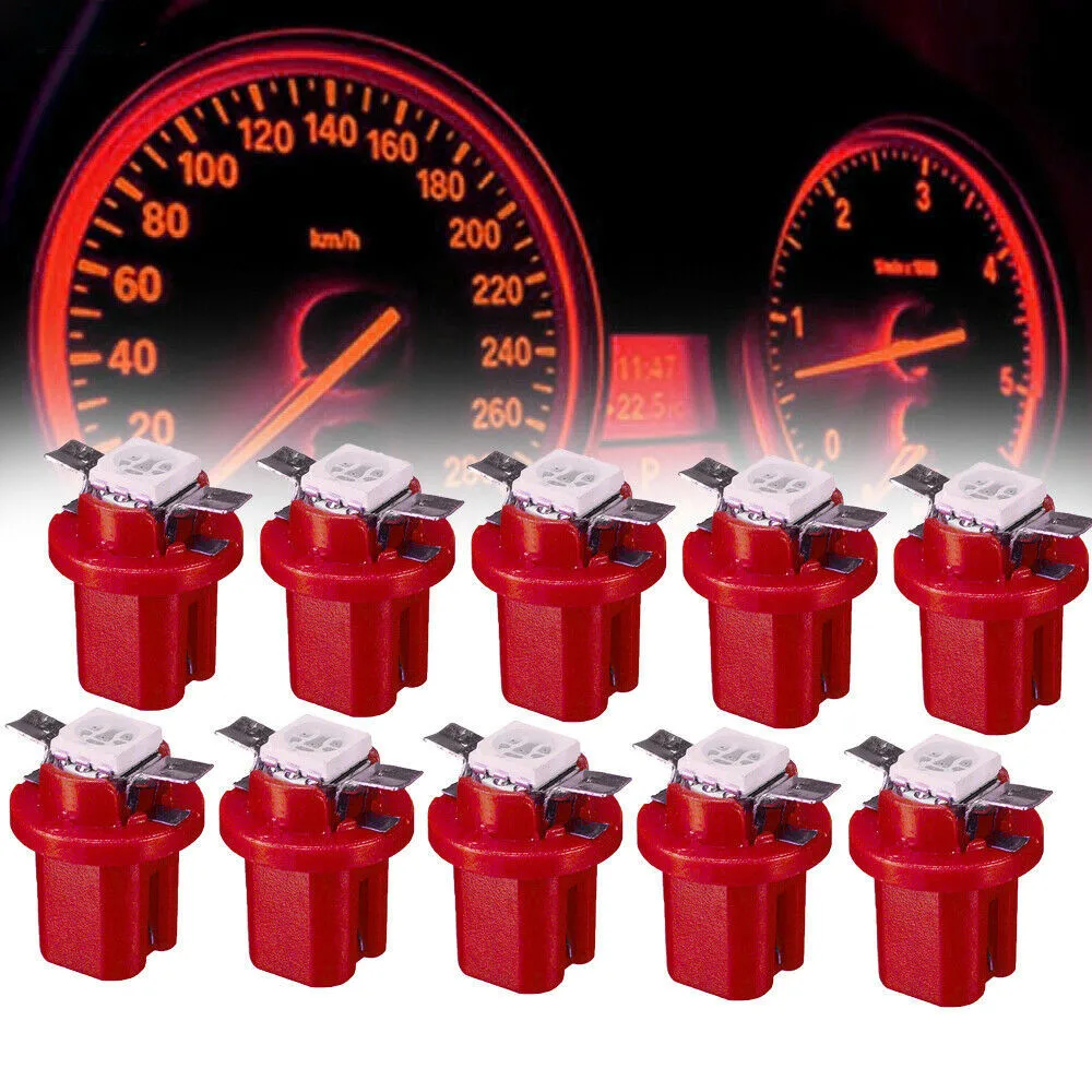 

10X Red T5B8.5D-5050smd фотографический индикатор ширины/Центральный фотоаккумулятор кабели Разъемы
