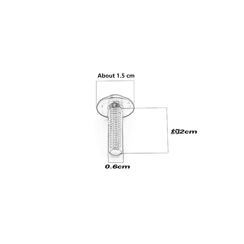 

10pcs 6mm Fairing Bolt Fastener Clip Screw Motorcycle Aluminum Alloy Decorative Screw Universal Spring Nut Motorcycle Accessory