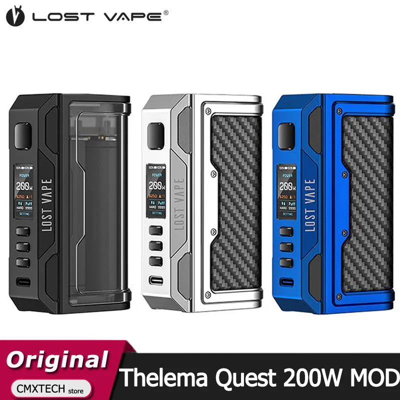 Оригинальный мод Lost Vape Thelema Quest 200 Вт TC бокс вейп электронная сигарета Lostvape