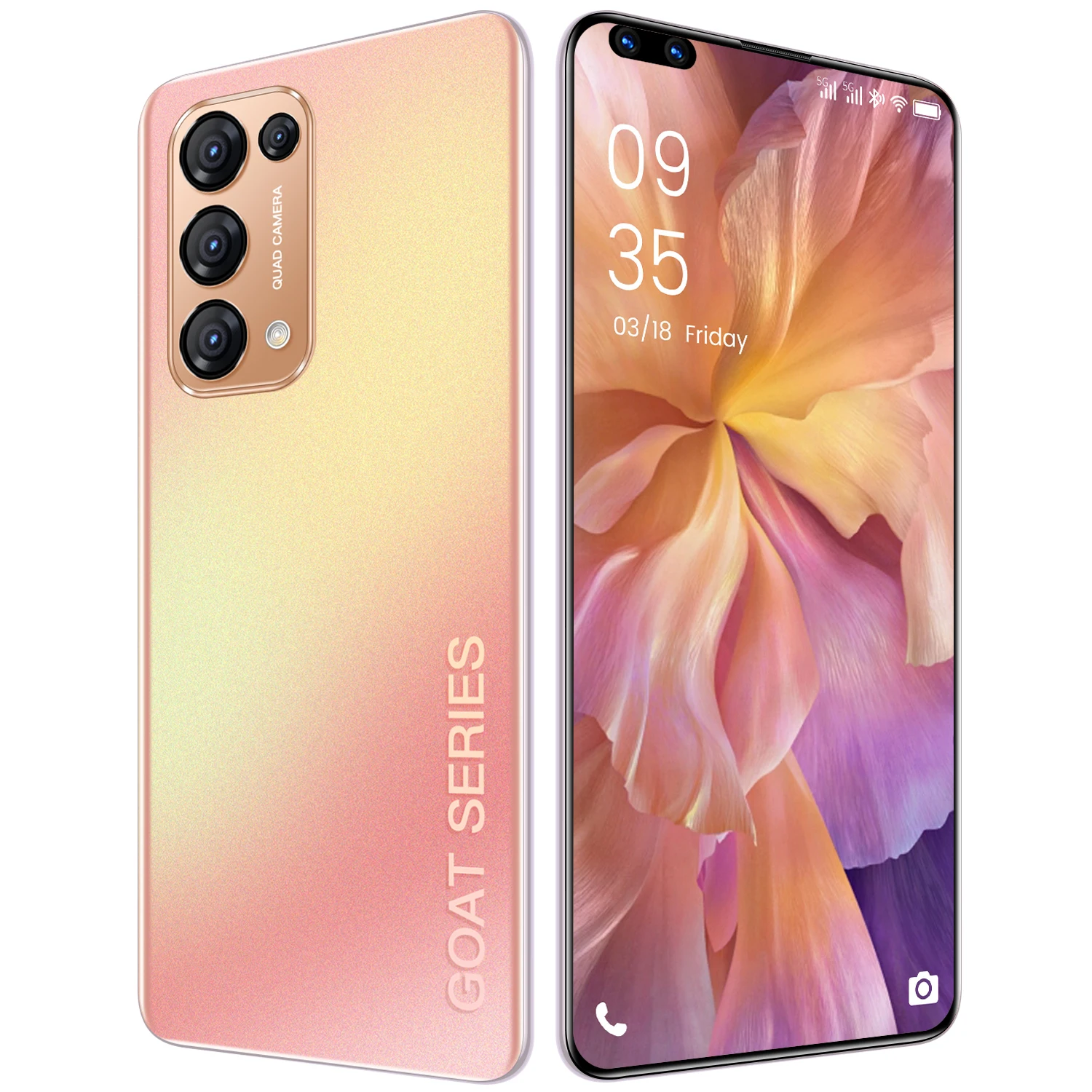 

2021 Global Version 7.3Inch Reno5 Pro Smartphones 12GB 512 GB MTK6797 5000mAh 5G Network Cellphones Android 10 Phones