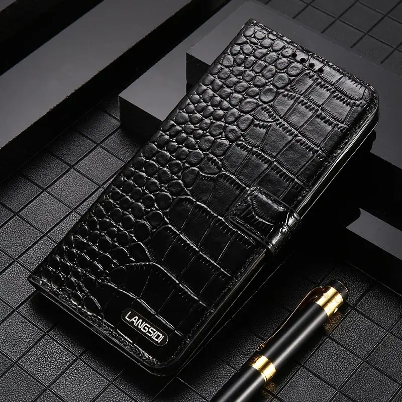 

Genuine Leather Flip case for Xiaomi Redmi K60 Note 12 10 9 11 Pro Cover For Mi 12T 13 12 Lite 12S Ultra Poco X3 X5 Pro F5 F3 F4