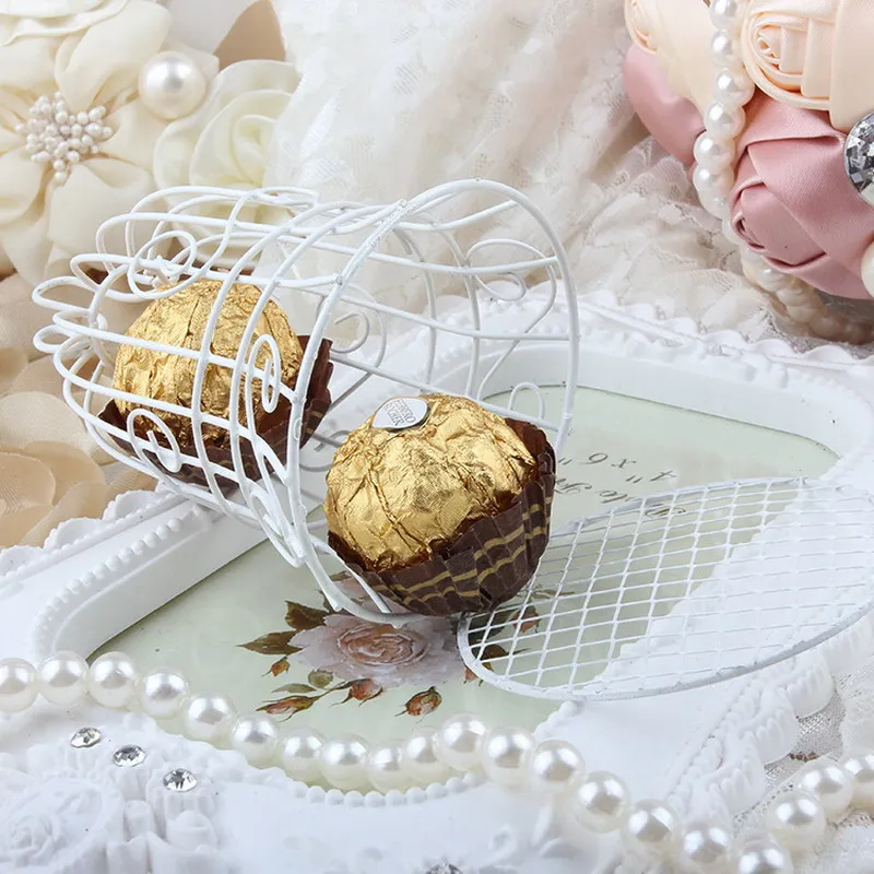 Luxe белая птичья клетка для подарочных коробок на свадебную вечеринку пользу