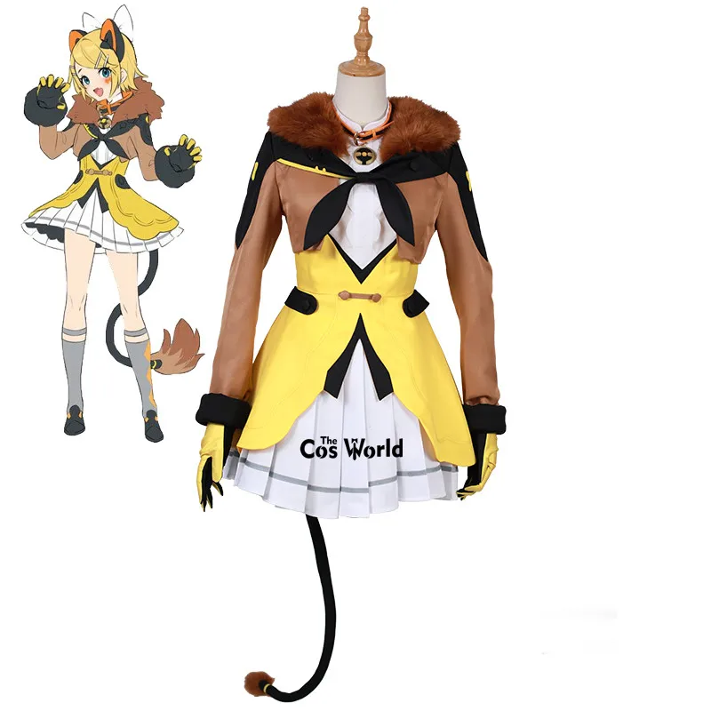 Kagamine Rin Вокалоид магический Мирай кагамине Лен кагамине Рин цирковые животные платье униформа наряд аниме костюмы для косплея - Цвет: Kagamine Rin