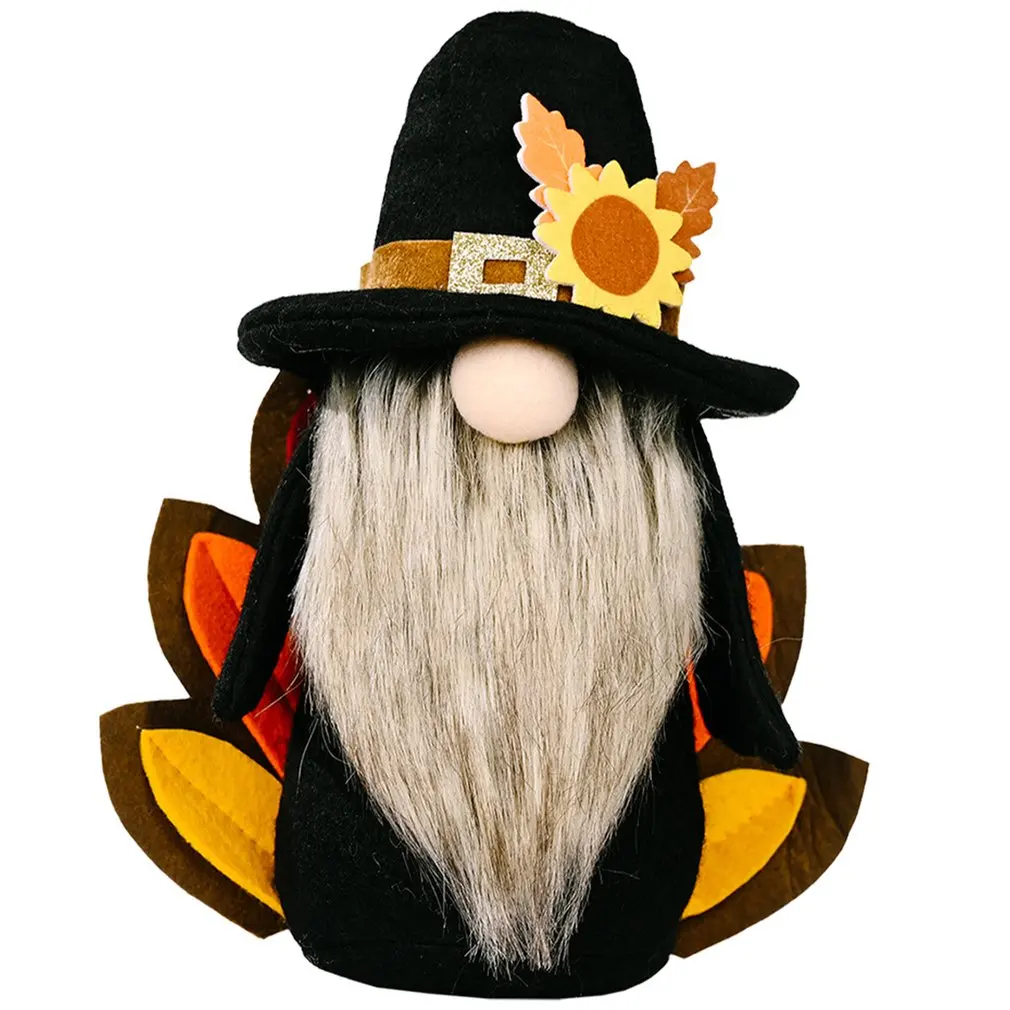 

Thanksgiving Grandpa Decorations Doll Turkey Faceless Harvest Festival Decoration Three-dimensional Cutting Process