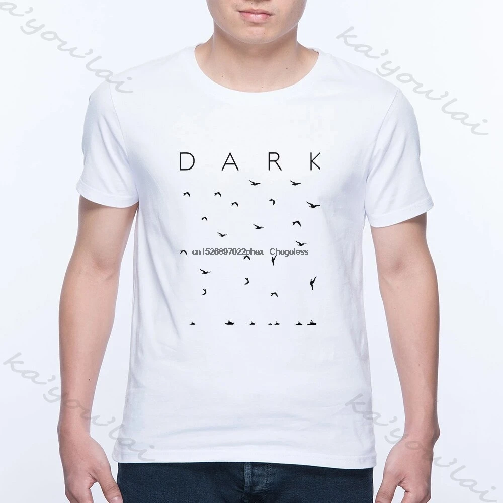 Футболка мужская с птицами на заказ Классический Топ в стиле темных сериалов