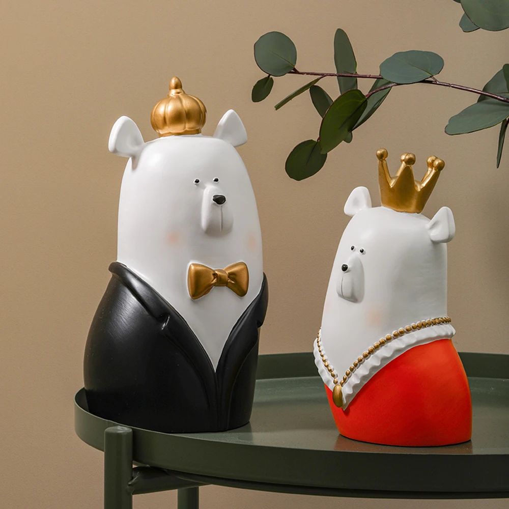 

Cute Flathead Brother Resin Sculpture Home Decoration Figurine Living Room Decor Statue Wedding Valentine's Day Birthday Gift