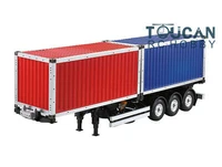 114 rc tractor truck hercules unpainted 220ft container semi trailer for construction tamiya th01031 smt2
