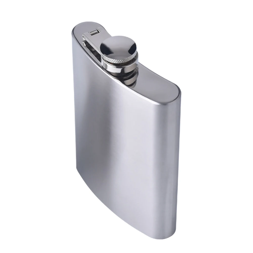 Flask Alcohol 8oz Hip Liquor Silver Whiskey Large Capacity For Travel Fishing Camping and Climbing（Stainless Steel） | Дом и сад