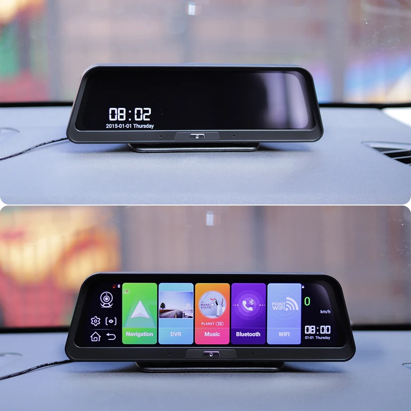 

ADAS 10 in 1 10 Inch Android 8.1 Dash Cam 2GB+32GB Car DVR Mirror Camera 4G WIFI GPS Bluetooth Full HD 1080P Video Recorder