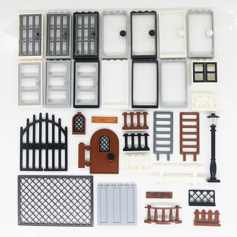 Дом двери окна города строительные блоки Граден ферма забор панели перил