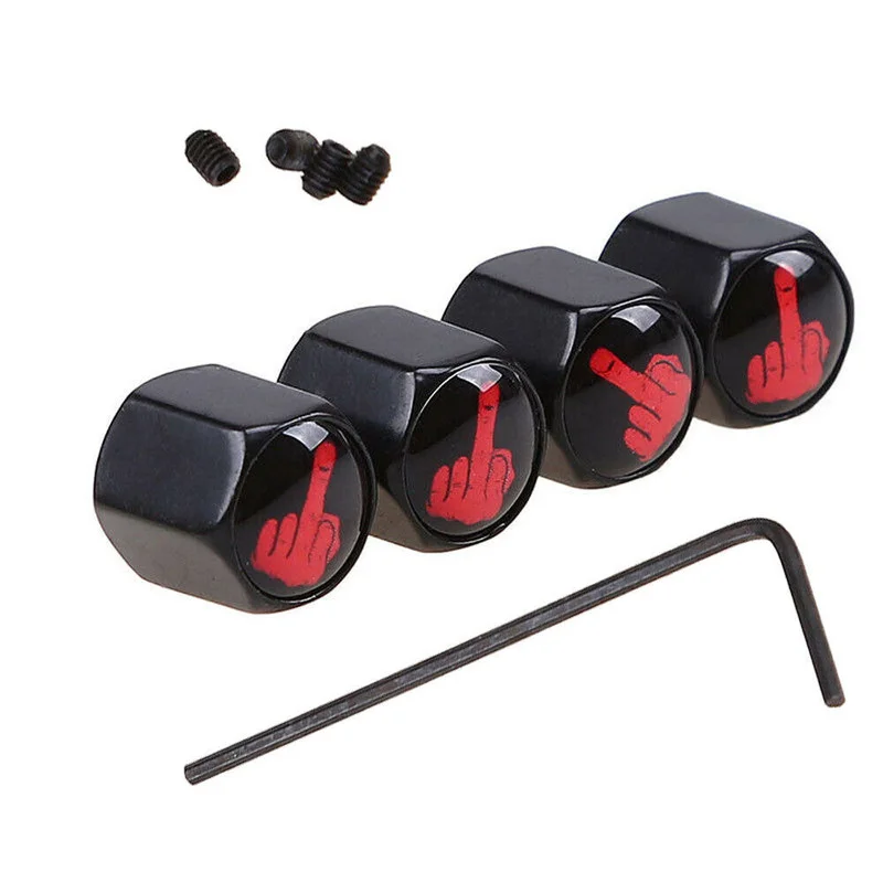 

Обод автомобильной шины, фотоэлементы, металлическая Пылезащитная крышка, черная крышка клапана, винтовая отделка, узор среднего пальца, универсальные внешние детали