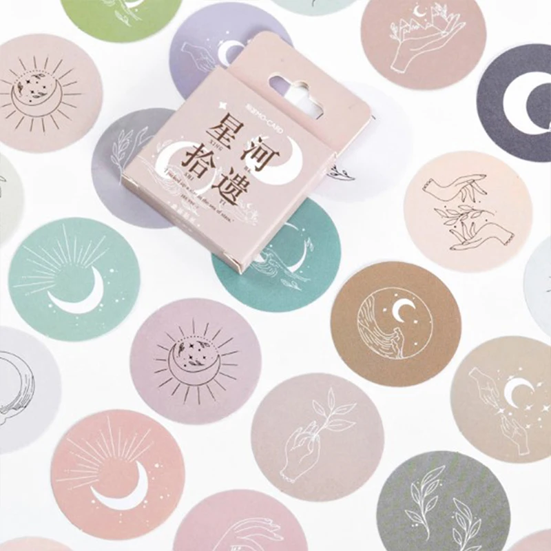 

45Pcs/Set Decorative Stationery Round Ins Stickers Scrapbooking DIY Diary Album Stick