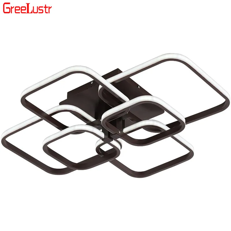 

Creative Design Acrylic Square Ceiling Lamp Modern Indoor Lighting Plafond Light Lustres Home Deco Led Plafonnier with Remote