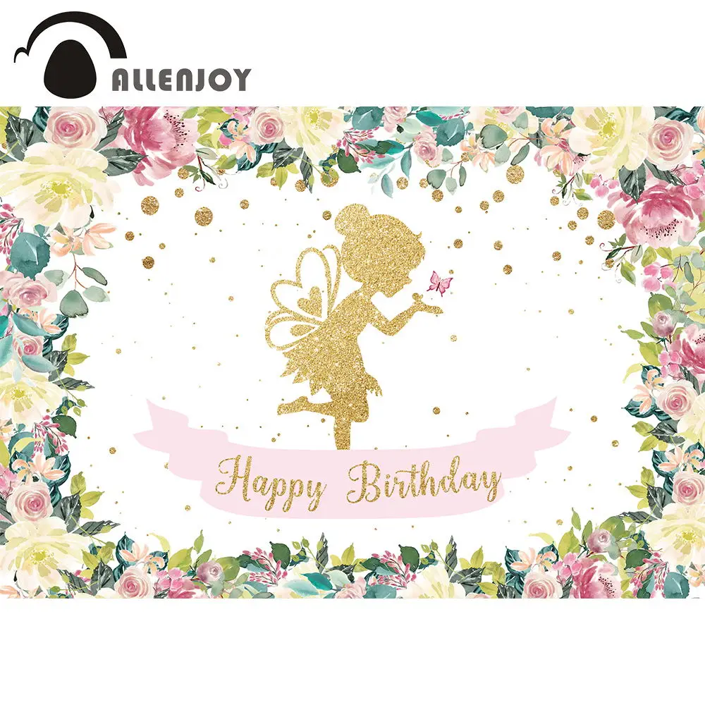 Виниловый фон для фотосъемки новорожденных с изображением волшебной девочки