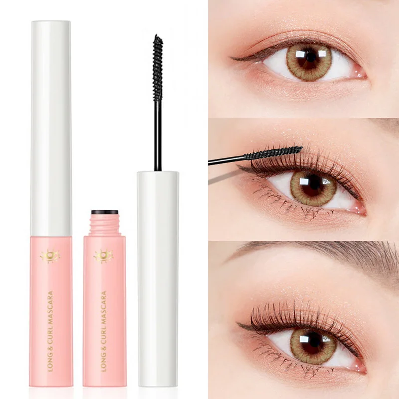 

Ultra-fine Brush Head Mascara Black Brown Waterproof Quick Dry Smudge Proof Lasting Does Not Smudge Eyelash Extension Cosmetic