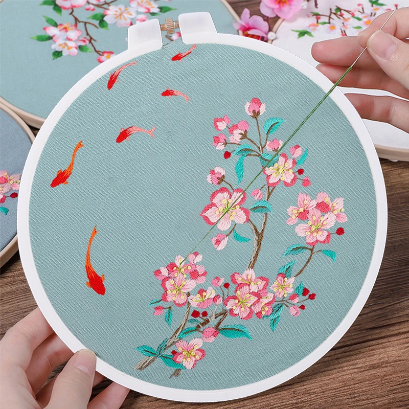 MIUSIE пластиковый каркас обод кольцо вышивка круглая машина для вышивки крестиком