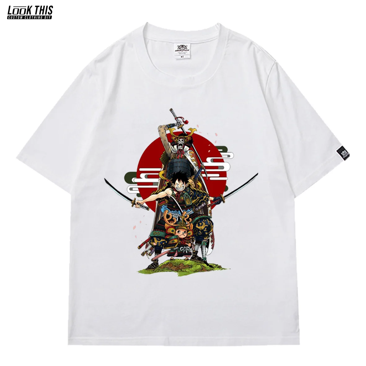 

Harajuku Short Sleeve T-shirts Unisex ONE PIECE 2021 Anime Patterned Oversized Tees Summer Teen T-shirt Men T-shirt Streetwear