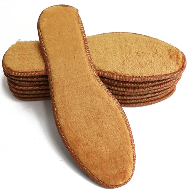 Унисекс Зимние Стельки 1 пара хлопок шерсть войлочная толстая мягкая теплая