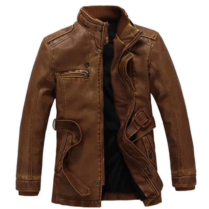 

autumn and winter new jacket male PU men leather jackets and jackets fashion leather motorcycle coat brand clothing