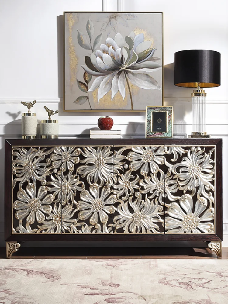 Шкаф-консоль для коридора простой Роскошный домашний шкаф в современном