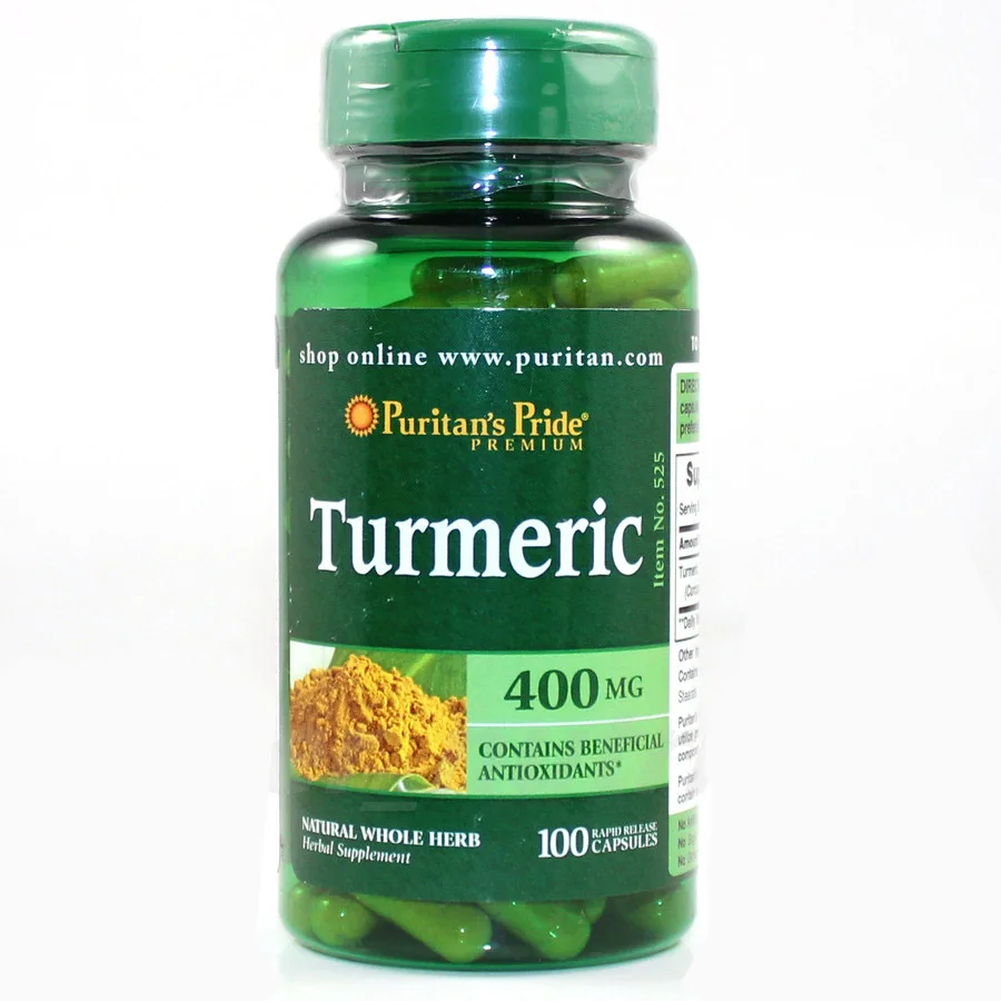 

Free Shipping Turmeric capsule turmeric essence 400mg*100 capsules for liver health