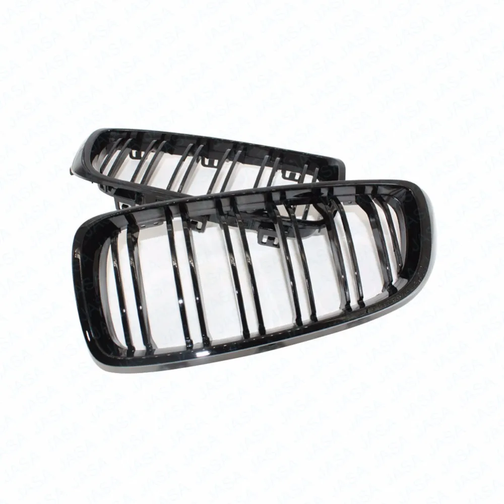 2х глянцевый черный бампер передняя ножная решетка двойная планка M4 спортивный
