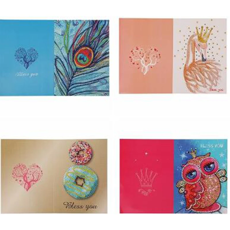 Алмазная вышивка поздравительная открытка мозаика рождественский подарок