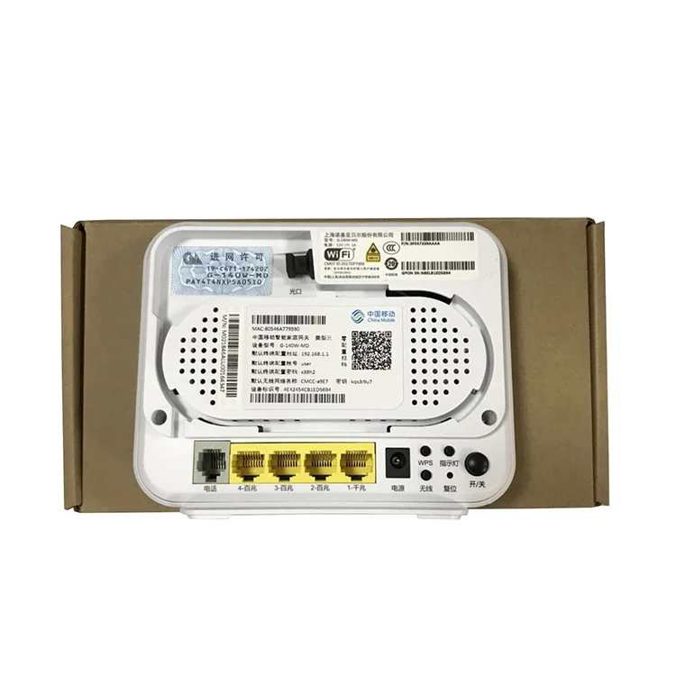 Оригинальный Новый флэш-модем G-140W-MD 1GE + 3FE 1TEL USB WIFI GPON ONU | Мобильные телефоны и