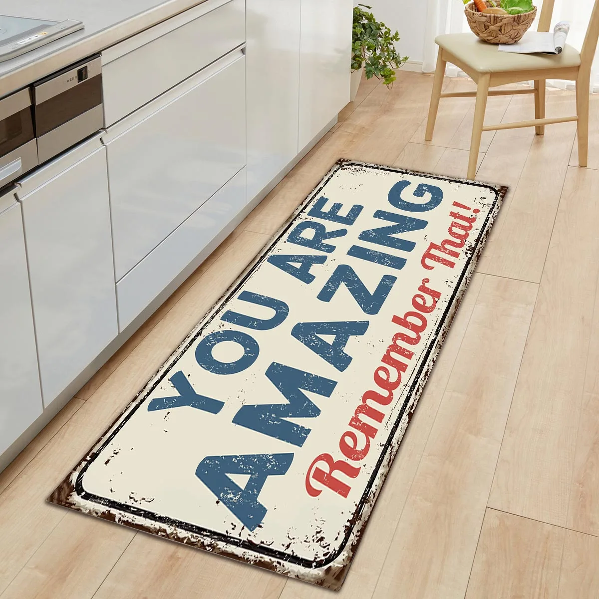vintage kitchen carpet rugs wood grain floor mats non slip flannel door entrance mat for bedroom living room bathroom free global shipping