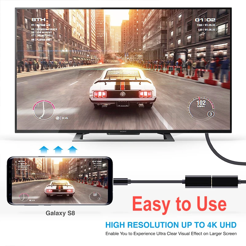 Usb type C hdmi-кабель, адаптер 4K type-C к HDMI концентратор адаптер для мобильного телефона и ноутбука тип компьютера-C HDMI