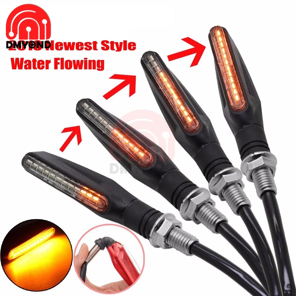 Мотоциклетный светильник с поворотным сигналом светодиодный фонарь водная