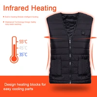 electric usb heated vest smart self heating coat themal hiking jacket women heating pads cloth outdoor cloth for winter autumn