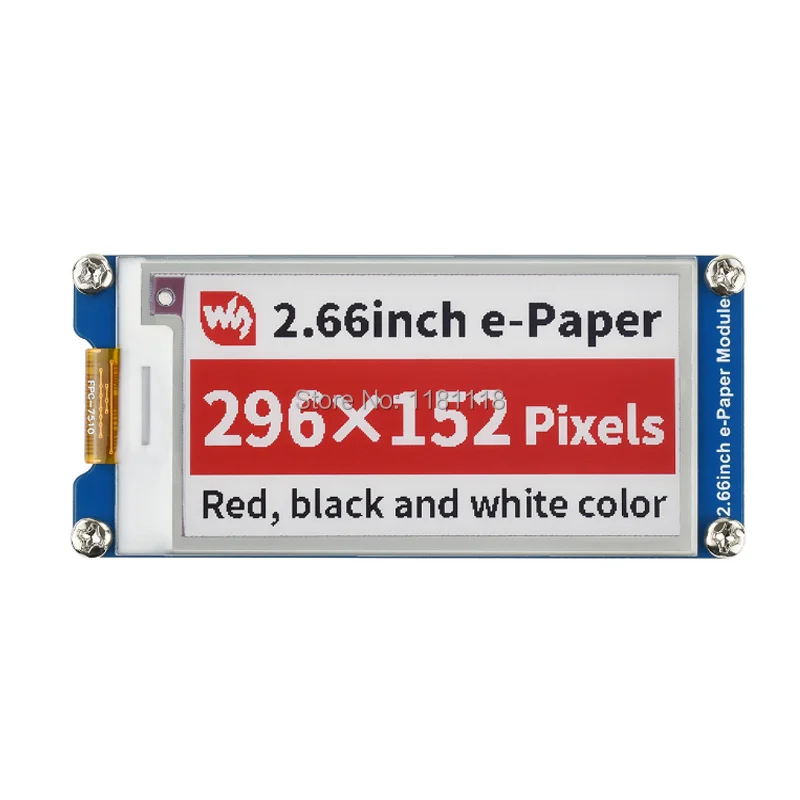 2 66 дюймовый E-Бумага E-Ink Дисплей модуль (B) 296 × 152 красный/черный/белый цвет SPI |