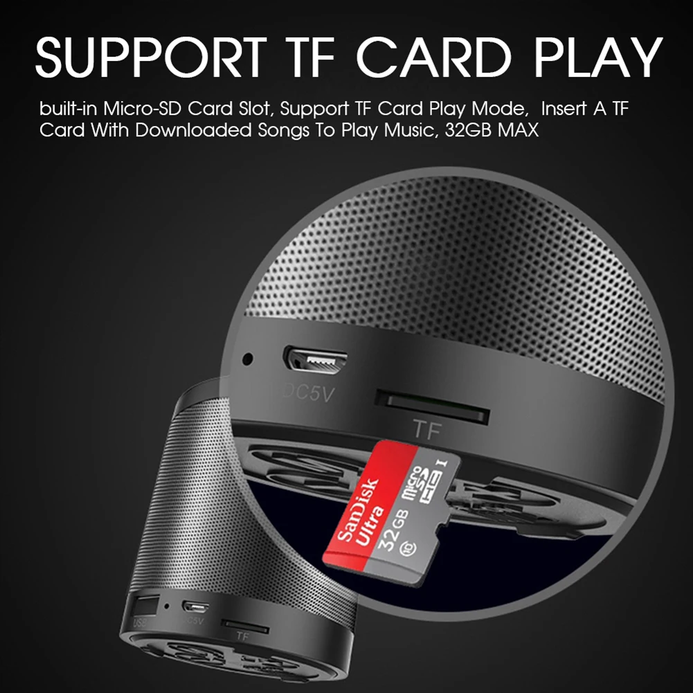 ZEALOT S5 2 колонки Bluetooth динамик Портативный беспроводной сабвуфер супер бас стерео USB TF карта играть с микрофоном колонка