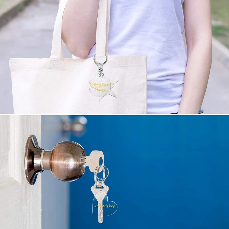 Акриловые прозрачные брелки водонепроницаемые все виды прозрачных пряжек для