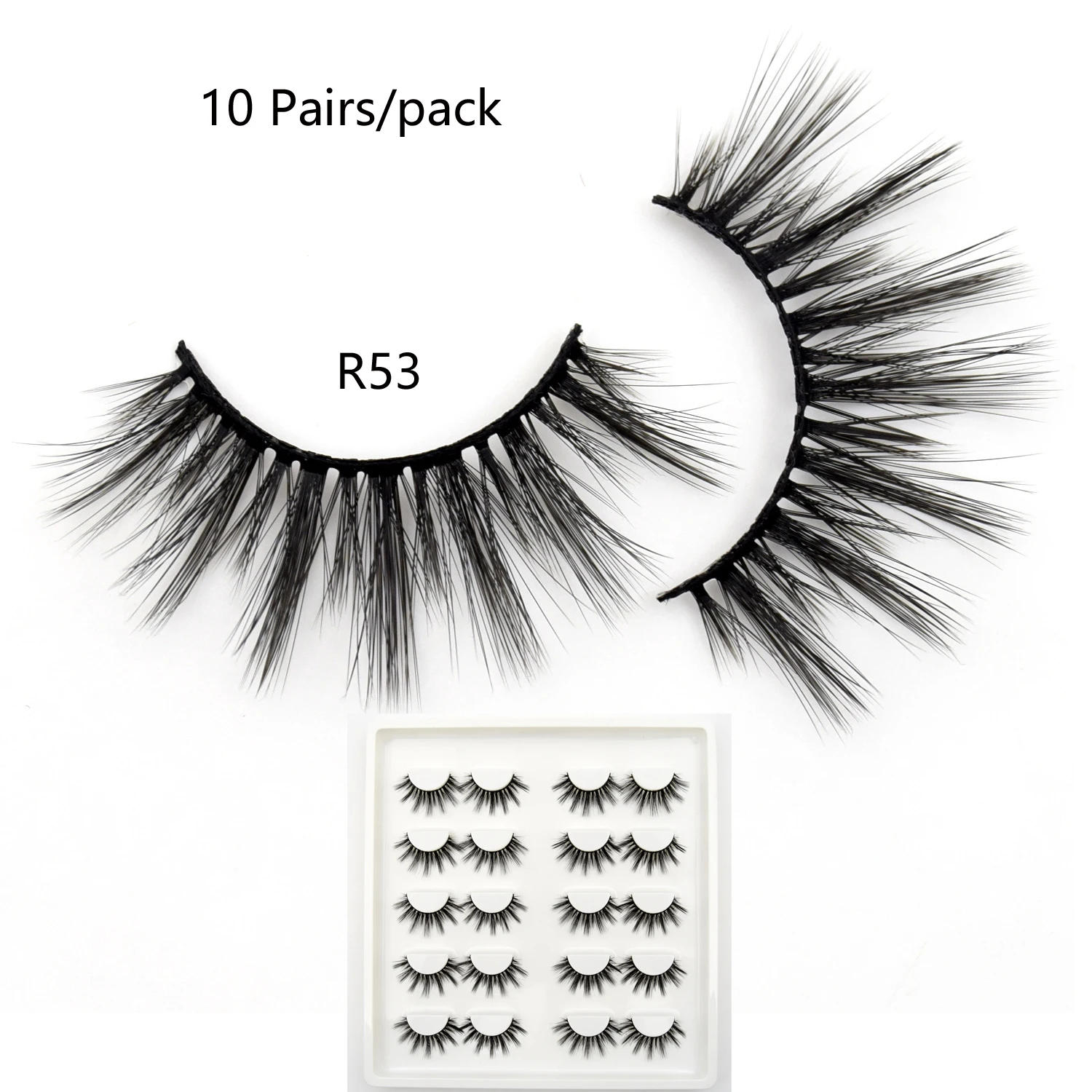 10 пар искусственных норковых ресниц Объемные натуральные ресницы драматические
