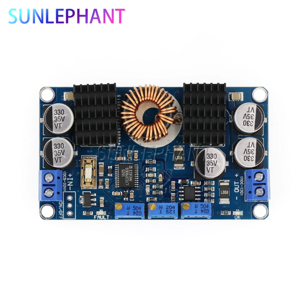 1 шт. Модуль питания LTC3780 DC-DC 5-32В на 1В-30В 10A Автоматический регулятор Step Up Down Charging Module On.