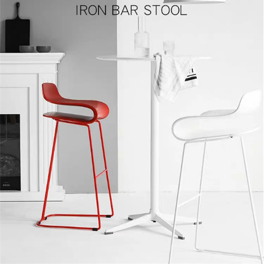 

Nordic modern simple photography milk tea shop combination creative fashion high chair high stool bar chair bar stool