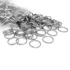 100 шт.лот 6 8 10 12 14 мм двойные соединительные кольца из нержавеющей стали, цепочка для ключей сделай сам, разделенные кольца, соединители, принадлежности для изготовления ювелирных изделий, подарки