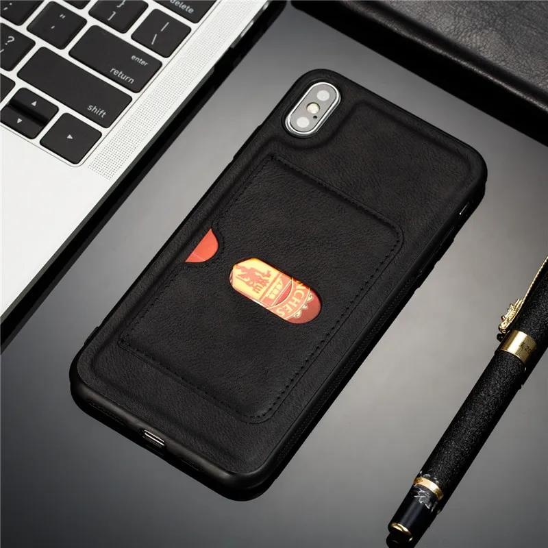 Ретро PU кожаный чехол для iPhone 7 6 6S 8 Plus чехол iPhone X XS Max XR Чехол Съемный 2 в 1 визитница для телефона - Цвет: 04