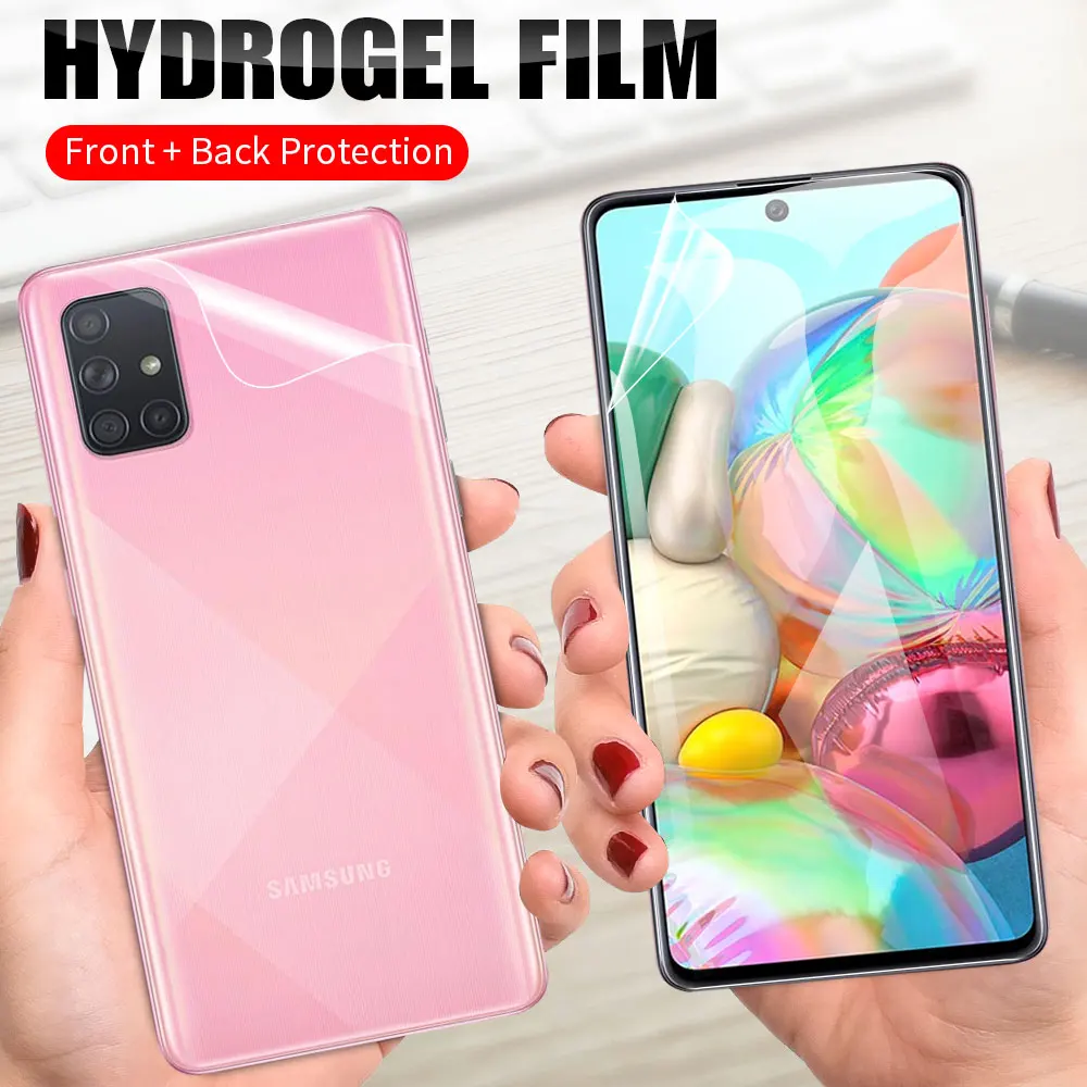 Защитная пленка 3D для Samsung Galaxy A51 A71 Note 10 Plus Lite 9 8 A50 A70 A50s M30s M40|Защитные стёкла и