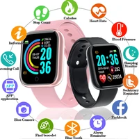 d20 pro women fashion bluetooth smart watch men sports watches y68 waterproof wristband heart rate fitness bracelet watch fit