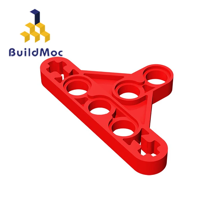 BuildMOC 99773 2905 Technic Liftarm Треугольник тонкий тип II для строительных блоков части DIY логотип развивающие творческие подарочные игрушки - Цвет: M0754-08
