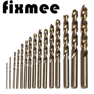 15 шт.компл. HSS-CO 1,5-10 мм Высокоскоростная сталь M35 40-133 мм длина дерево Металл Бурение Высокоскоростная сталь M35 кобальт сверло